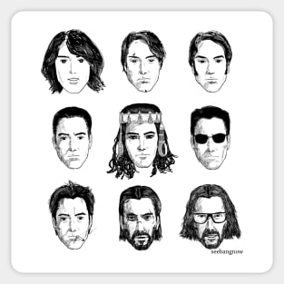 The evolution of Keanu Sticker